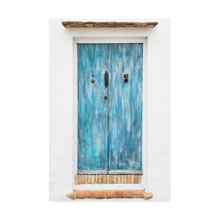 Philippe Hugonnard 'Made In Spain Old Blue Door' Canvas Art,30x47